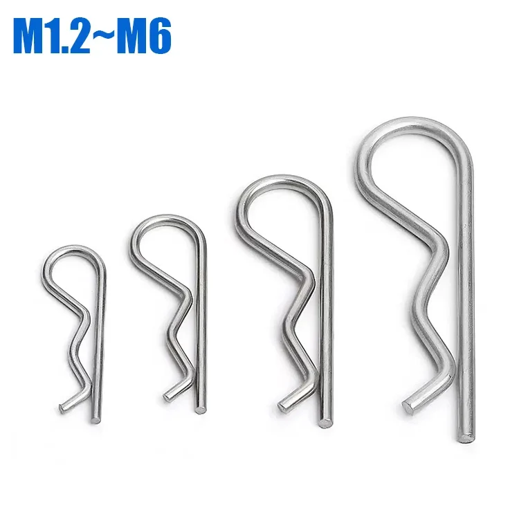 

Пружинные штифты из нержавеющей стали R-образные M1.2-M6