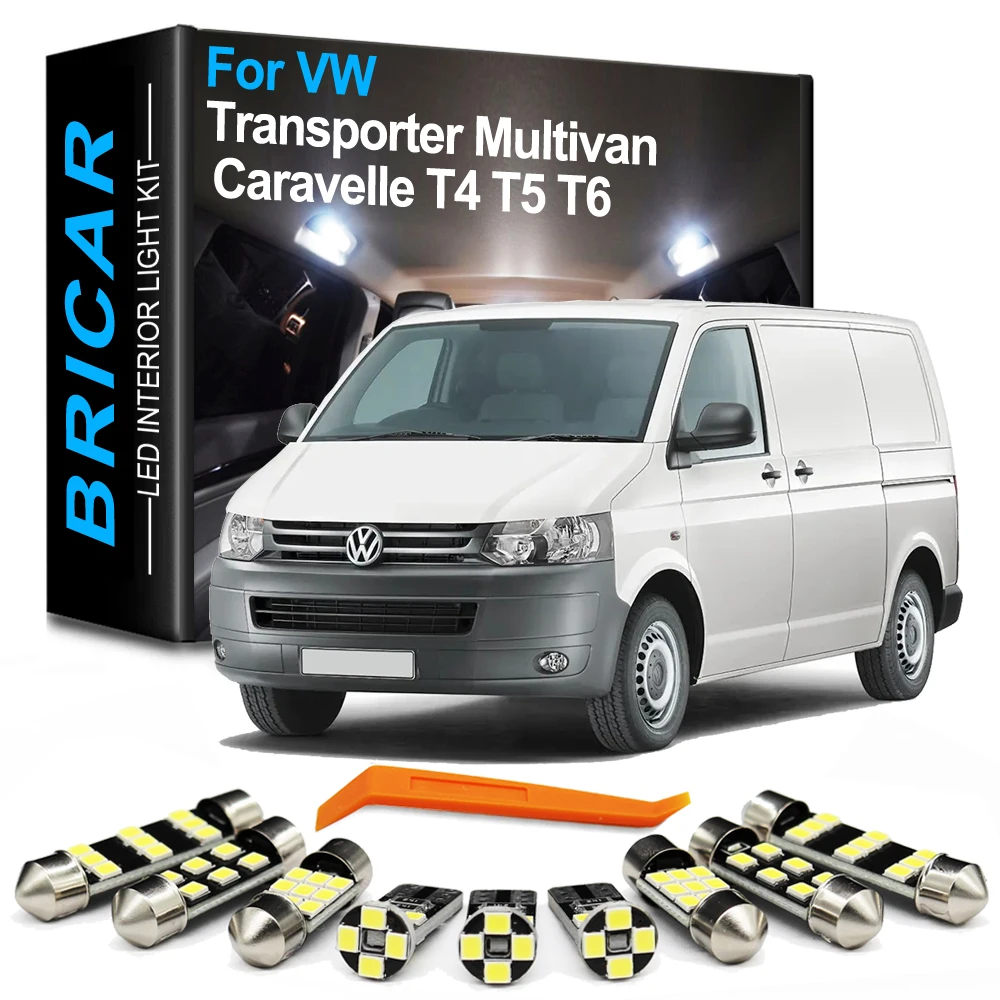 

Bricar Canbus Car Interior LED Bulb Light Kit For Volkswagen VW Multivan Caravelle Transporter MK5 MK6 T4 T5 T5.1 T6 1990-2020