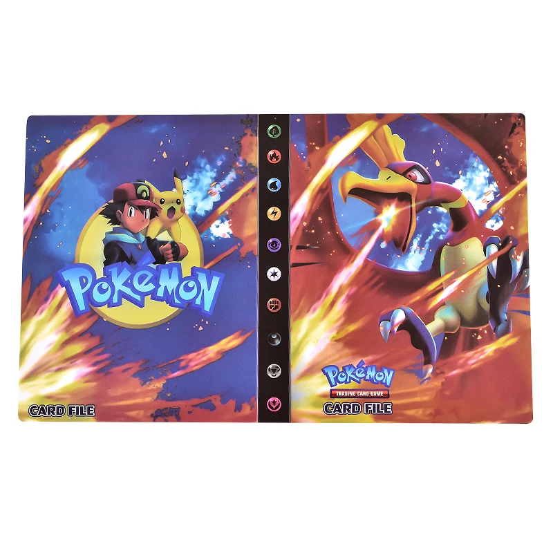 

Pokemon Pikachu Album 240Pcs Holder Pokemon Cards Collection Album Book Top Loader List Toys Gift for Child Cards Collect Album