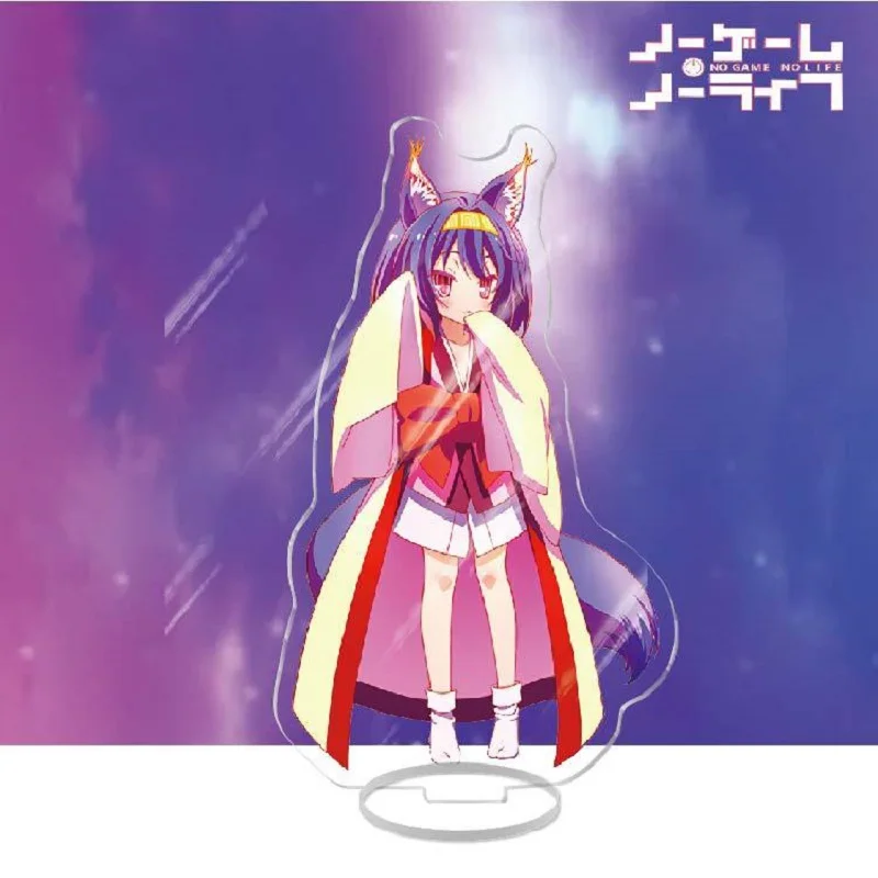 Японское аниме NO GAME LIFE фигурки Shiro Hatsuse Izuna акриловые подставки для косплея модель