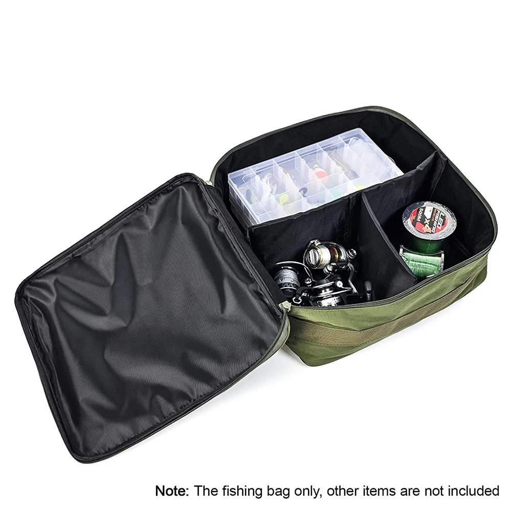 

Outdoor Fishing Bag 182g / 6.4oz 600D Oxford Fabric For Fishing Reels Scratch-resistant Storage Pocket Easy Access