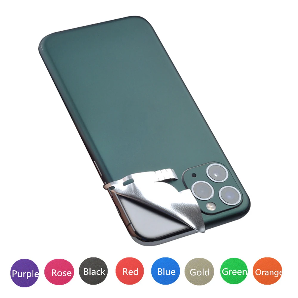 

For iPhone 11 Pro Max 13 6s 7 8 Plus XR X XS SE 2020 12 Mini Full Cover Ice Film Back Film Mobile Sticker Color Change Coverage
