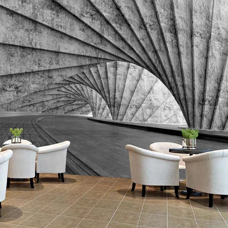 

Home Interior Decoration Wall Paper Space Cement Photo Mural Bedroom Wallpaper Designs Eco-friendly Improvement Decor Supplies