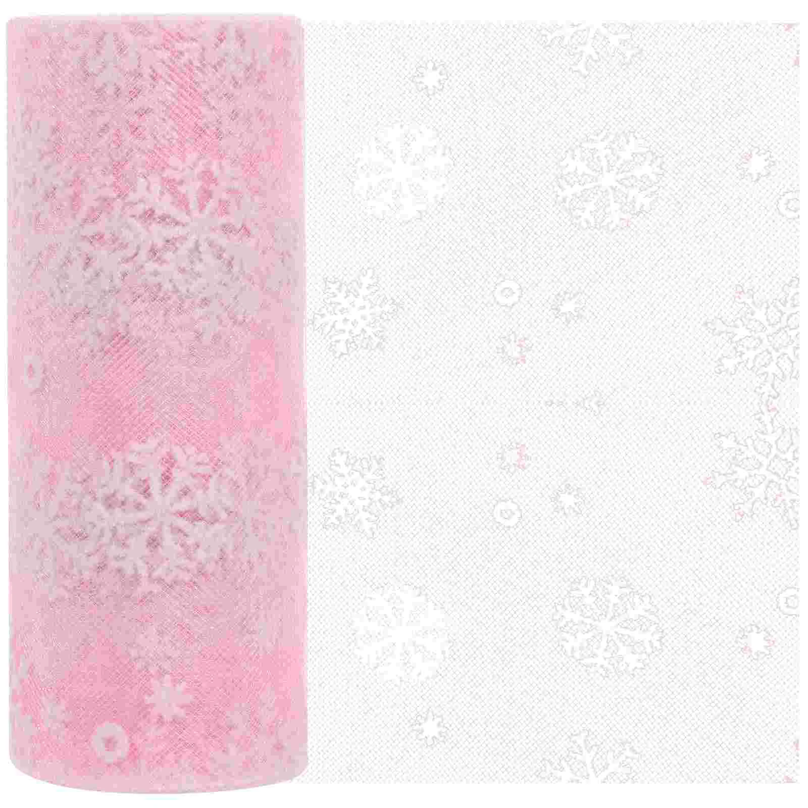 

Tulle Ribbon Christmas Rolls Roll Fabric Snowflake Gauze Glitter Craft Ribbons Diyyarn Wedding Tree Bows Mesh Giftspool