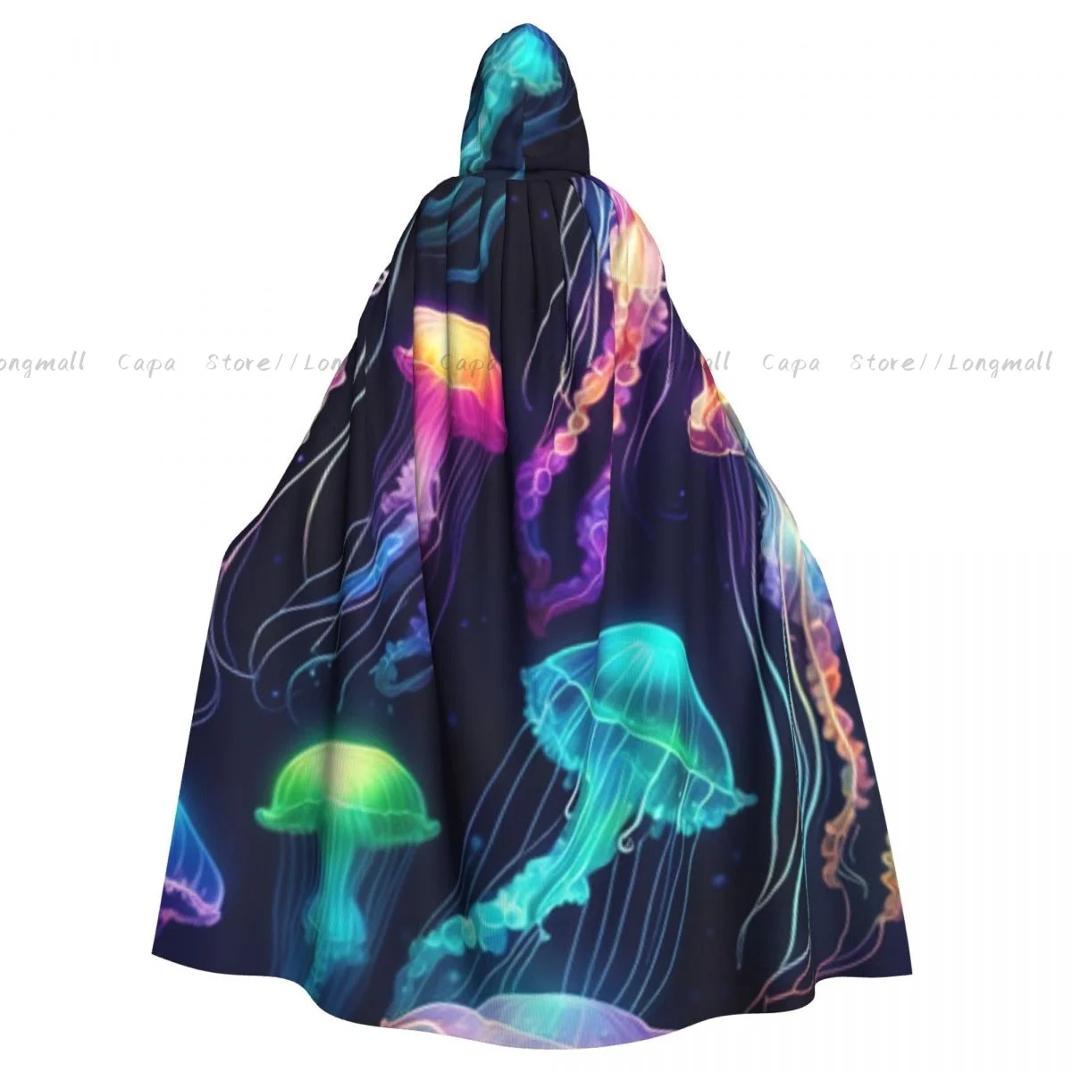 Накидка вампира для взрослых халат с капюшоном подводная медуза плащ на Хэллоуин