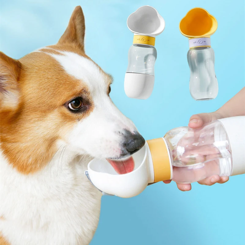 

Portable Pet Dog Water Bottle Feeder Bowl Cats Water Food Bottle Pets Outdoor Travel Drinking Dog Bowls Water Bowl for Dogs Cats