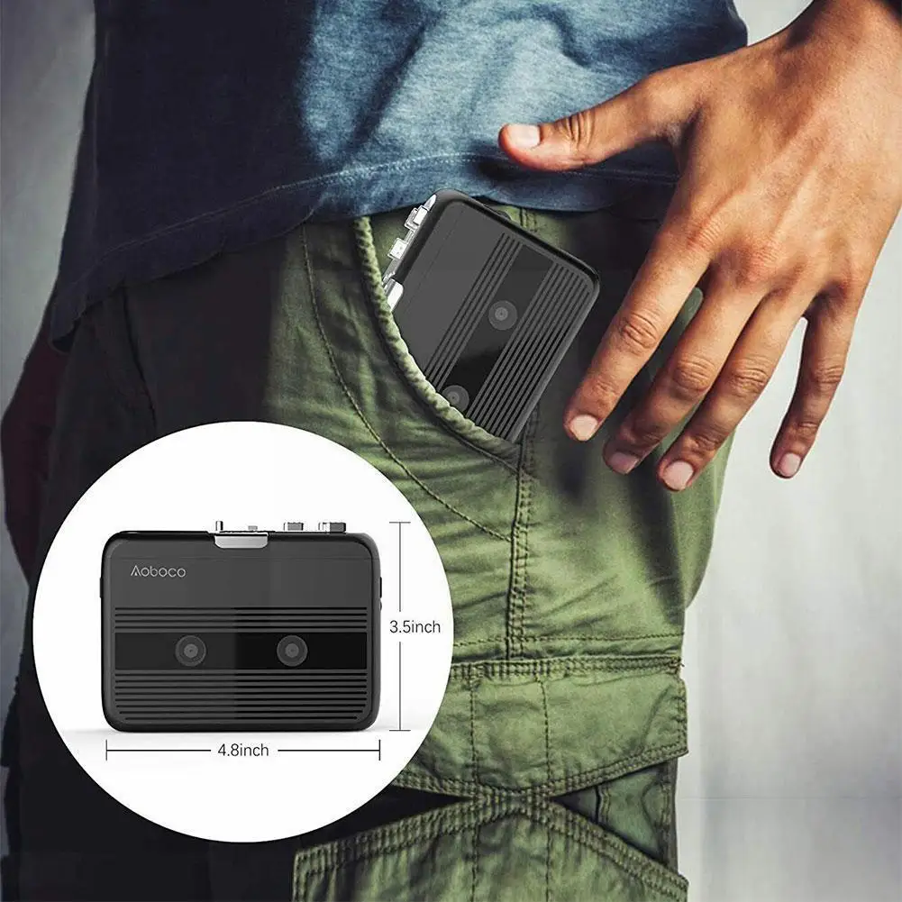 

Двухканальный стерео-плеер Walkman, Кассетный плеер, FM-радио 3,5 мм с лентой плеера, аудио, Bluetooth-совместимый интерфейс, портативный M C9N6