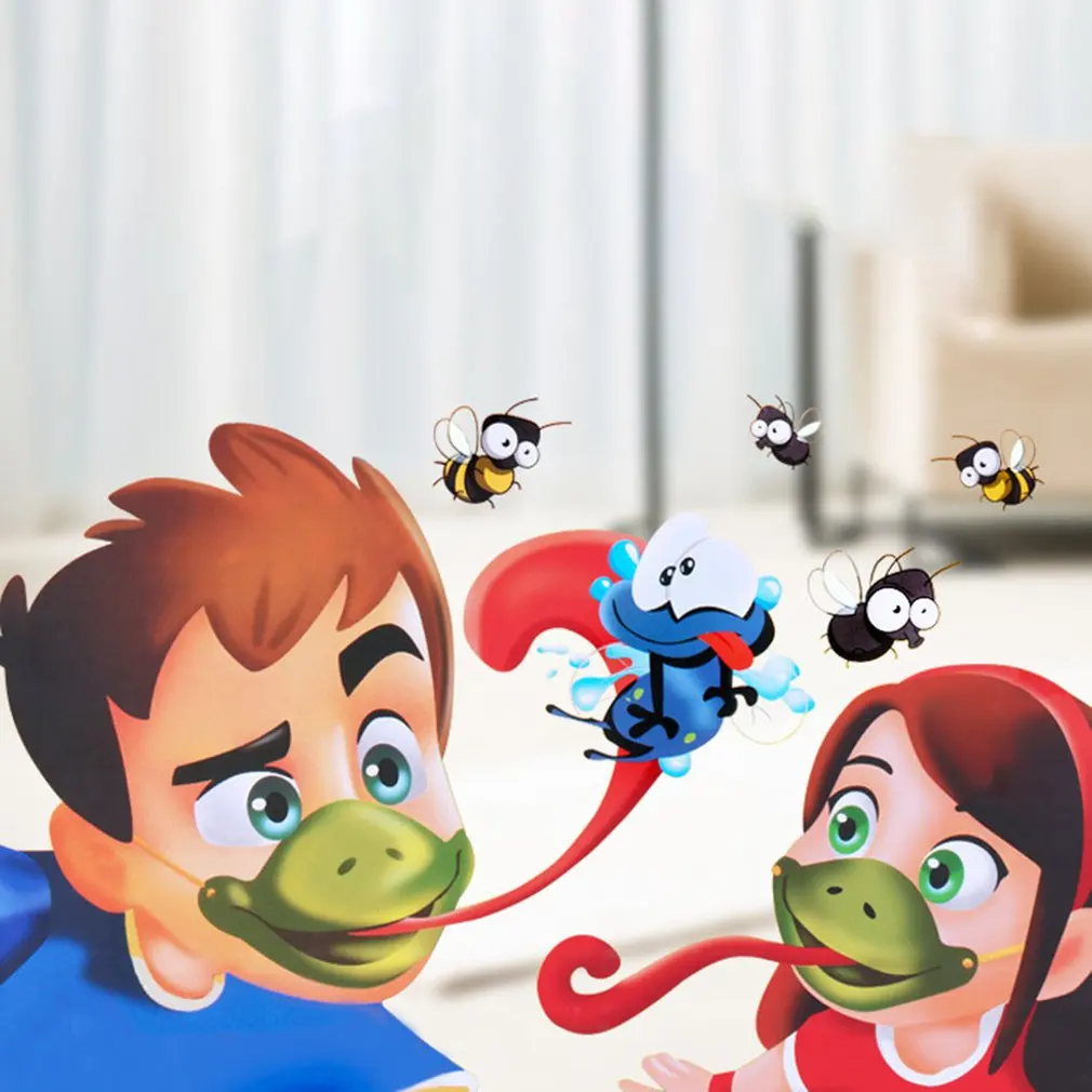

Frogs Tongue Out Gags Practical Jokes Chameleon Playing Cards Competitive Parent-child Interactive Desktop Toy Sensory Toys