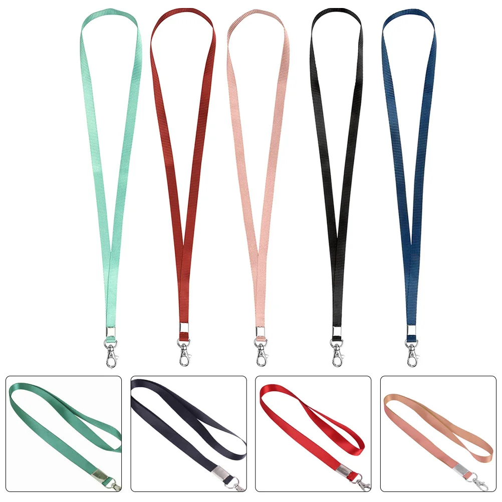 

5 Pcs Sling Mount Lanyard Cards Stand Holder Neck Rope Mercerized Travel Professional badge