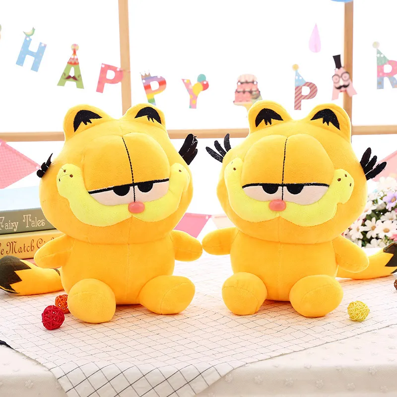 23Cm Garfield Cartoon Animation Image Plush Toy Cute Kawaii Soft Stuffed Animal Plushie Decorate Dolls for Children's Gifts