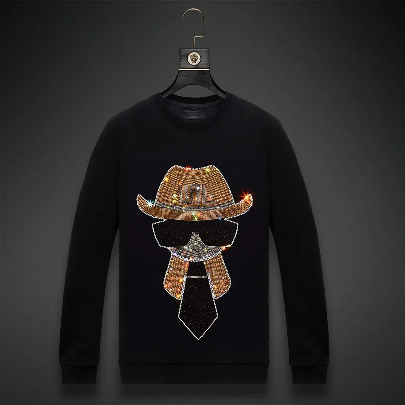 

Мужская Осенняя толстовка с капюшоном и круглым вырезом