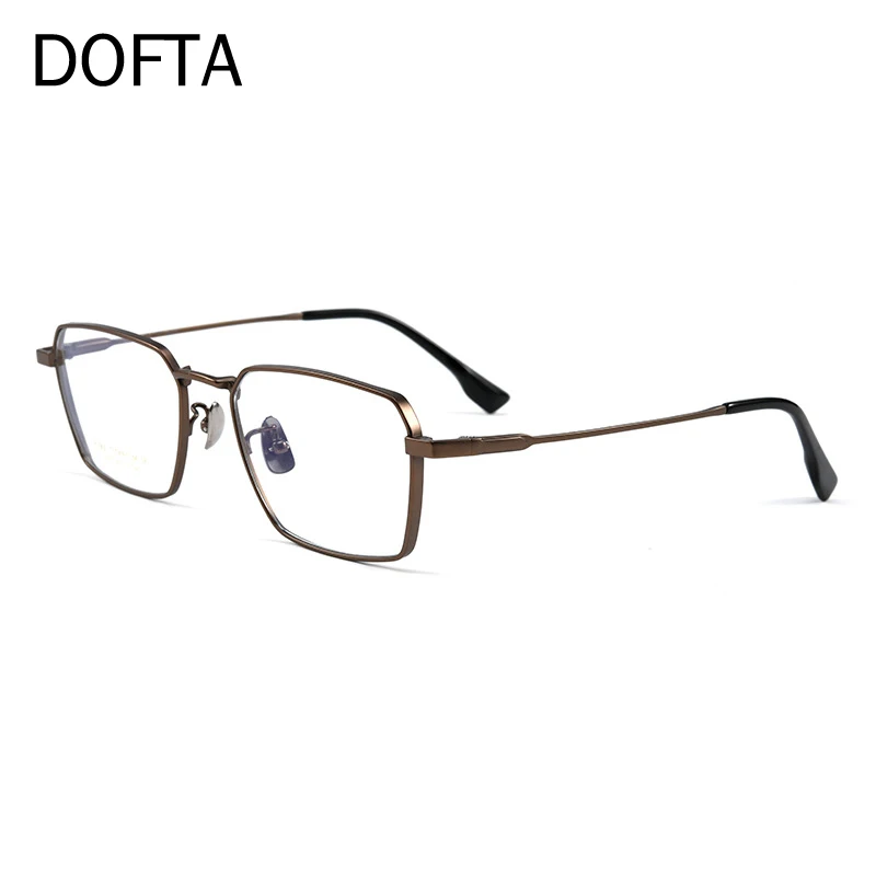 DOFTA чистая титановая оправа для очков близорукости Мужские квадратные очки Новые