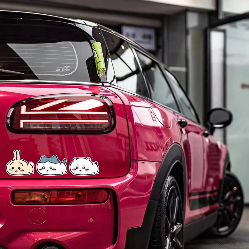 Jiykawa автомобильные наклейки Chiikawa Xiaoba Usaqi аниме милые настенные украшения