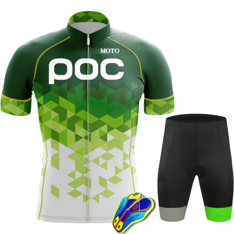 Комплект велосипедной одежды MOTO POC Pro мужские шорты-комбинезон с коротким рукавом