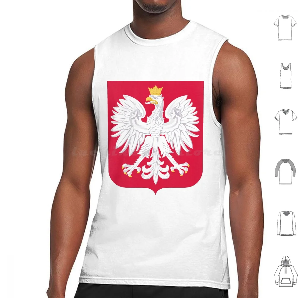 

Polish Emblem – Polska Poland – Herb Polski Tank Tops Print Cotton Polish Emblem Polska Poland Herb Polski Coat Of