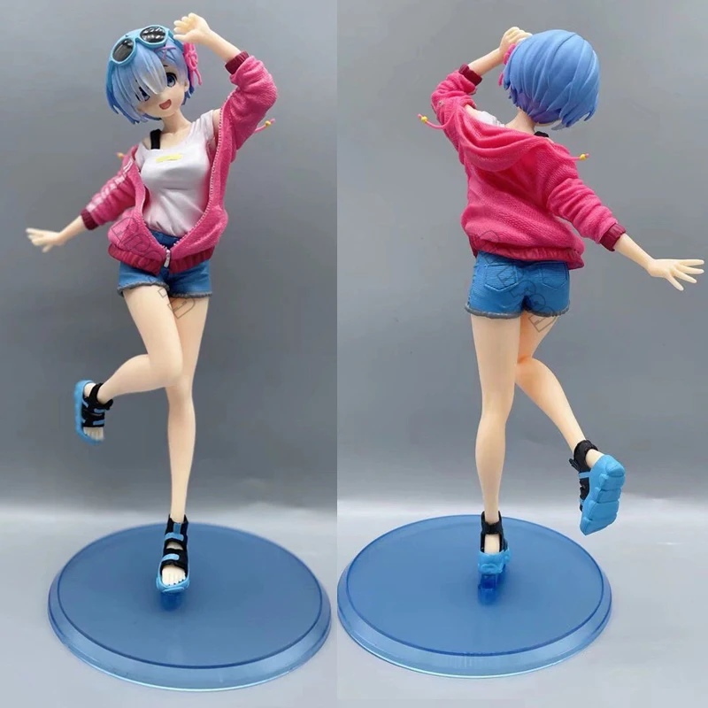 

Фигурка Rem из аниме «Re:ZERO-start Life in other World», спортивная летняя экшн-фигурка Rem/Ram, модель куклы, игрушки, 24 см