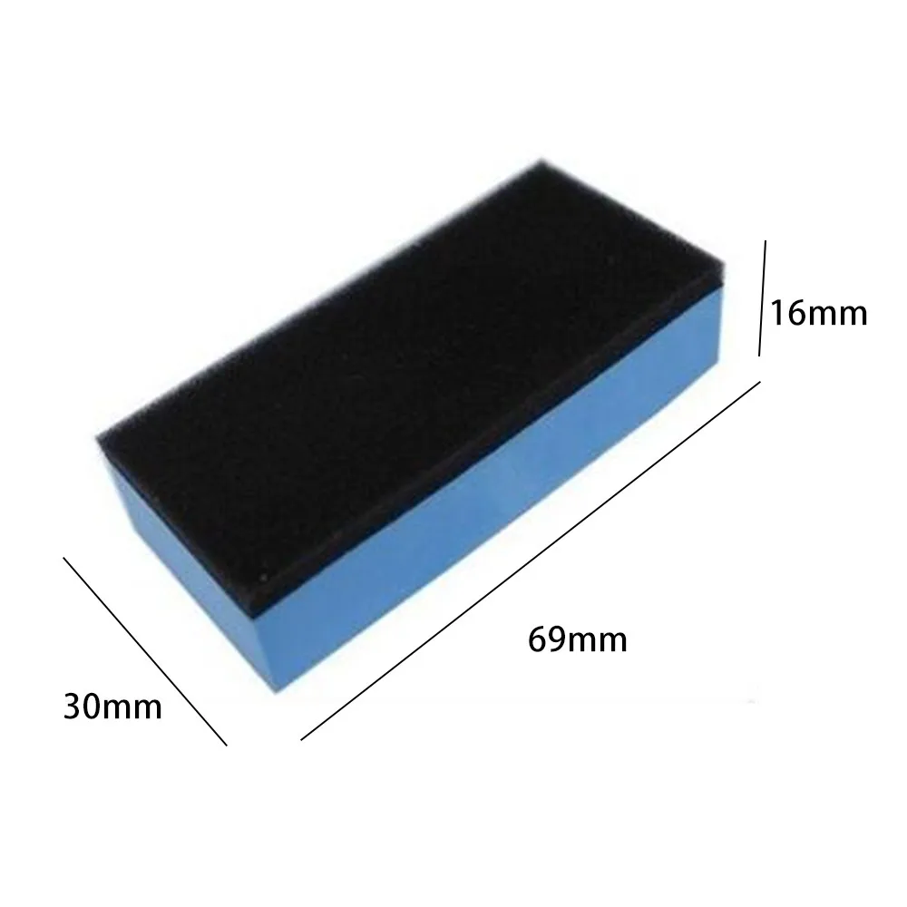 

10PCS Car Ceramic Coating Sponge Glass Nano Wax Coat Applicator Pads Sponges Automobile Blue Square Sponge Cloth