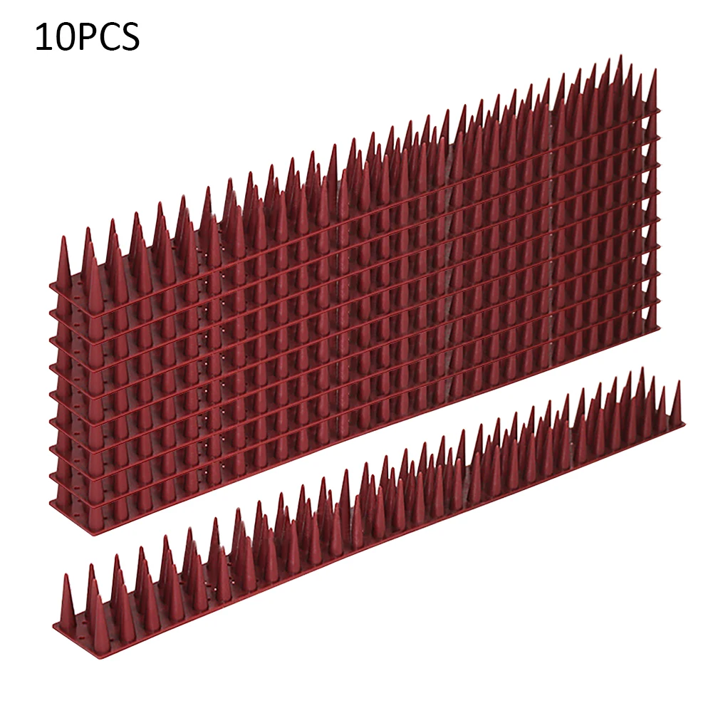 

10pcs Protective Home Deterrent Wall Fence PP Anti Climb Cat Pigeons Bird Spike Factory Security Burglars For Outside Repellent