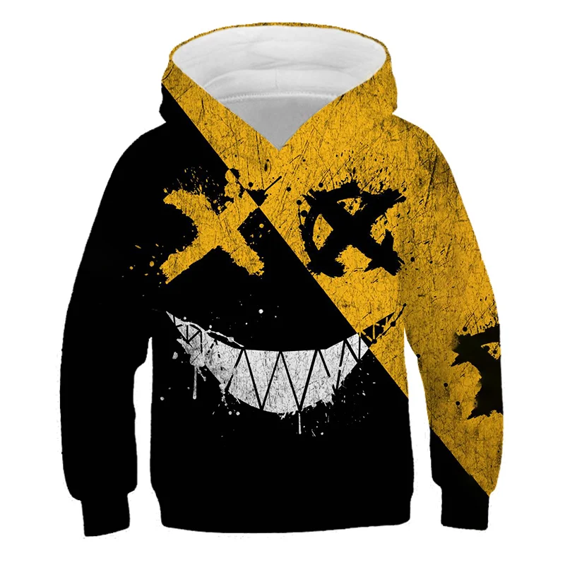 

2022 New XOXO Pattern 3D Printing Autumn Hoodie Boy Rock Punk Fun Pattern Sweater Boy Girl Fashion Street Casual Hoodie