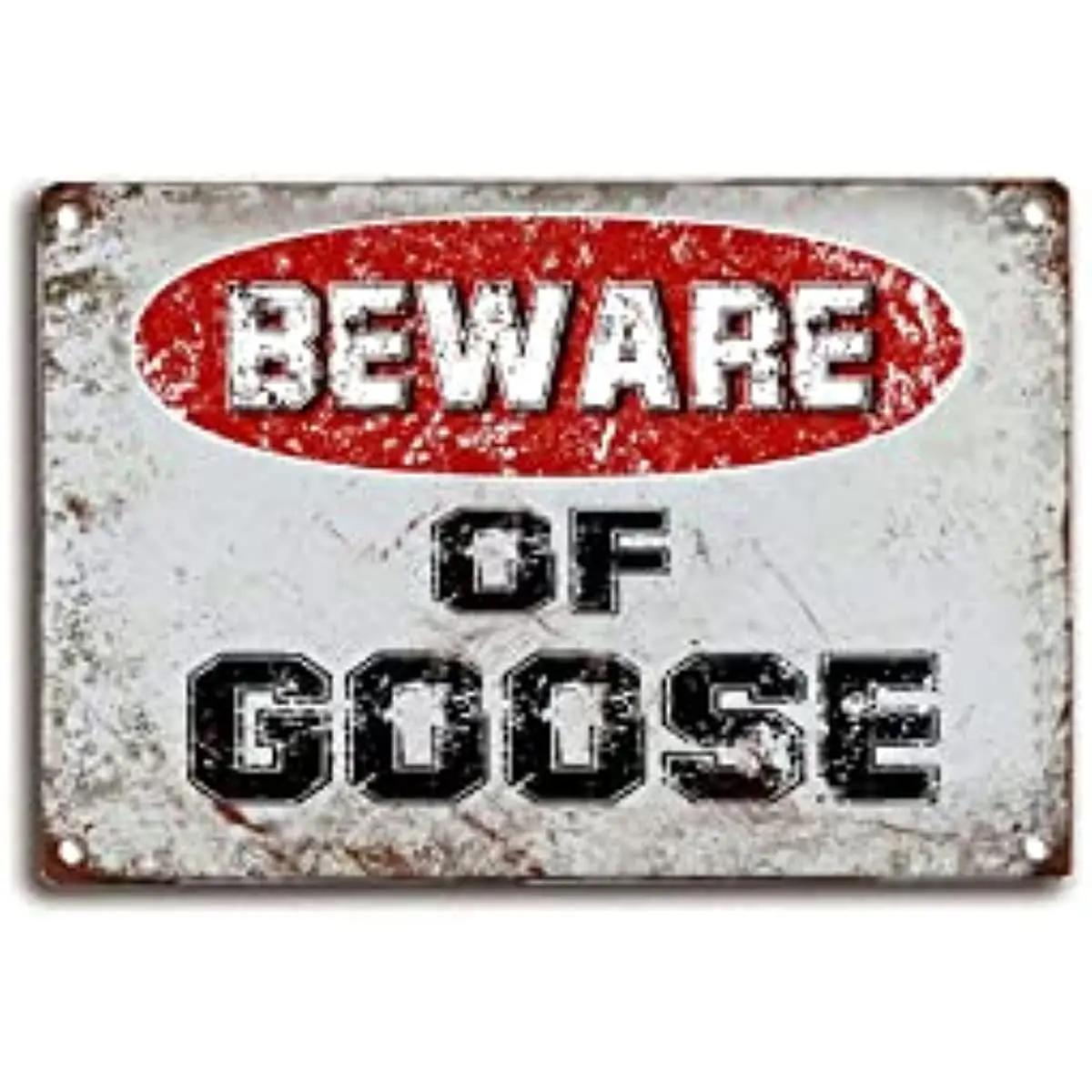 

New Tin Sign Beware of Goose Vintage Metal Tin Sign Retro Funny Tin Sign for Wall Decor Wall Art Decor Metal Sign