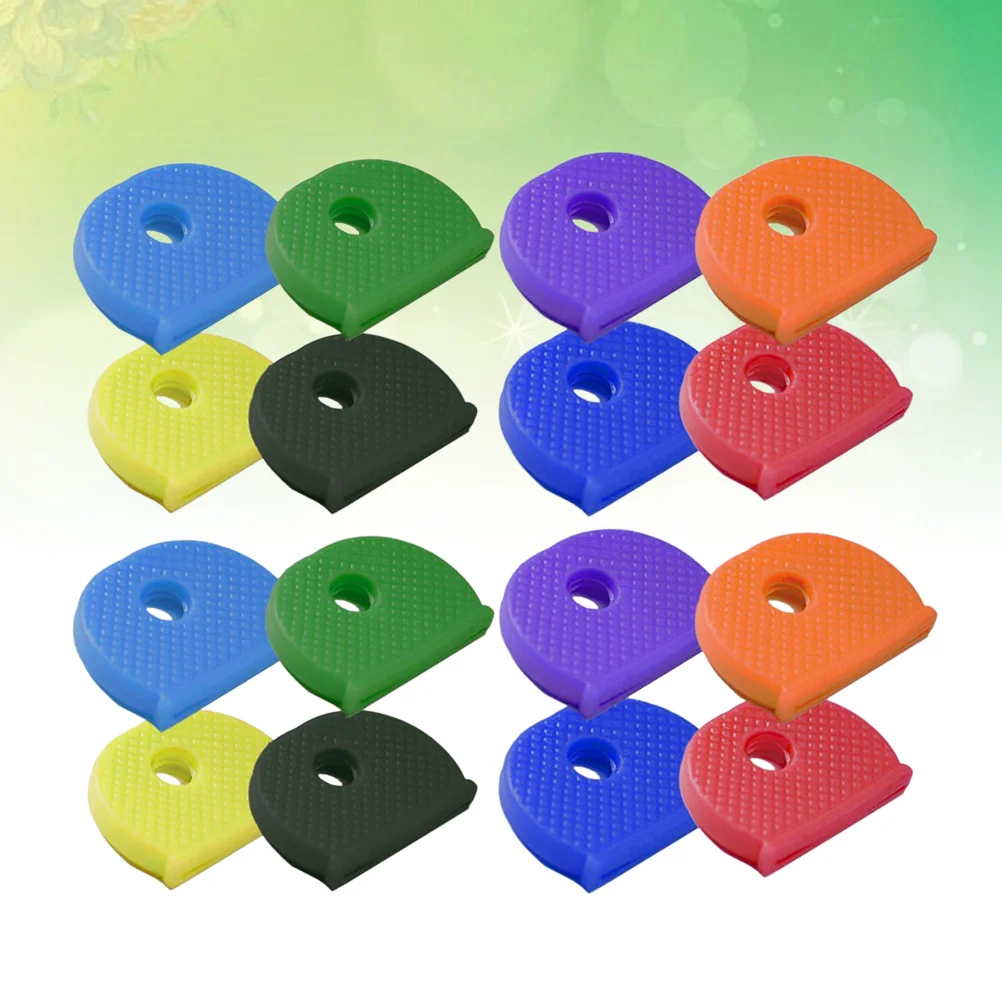 

24pcs Key Caps Assorted Color Key Label Tags Identifier Tag Covers Key Cap Covers