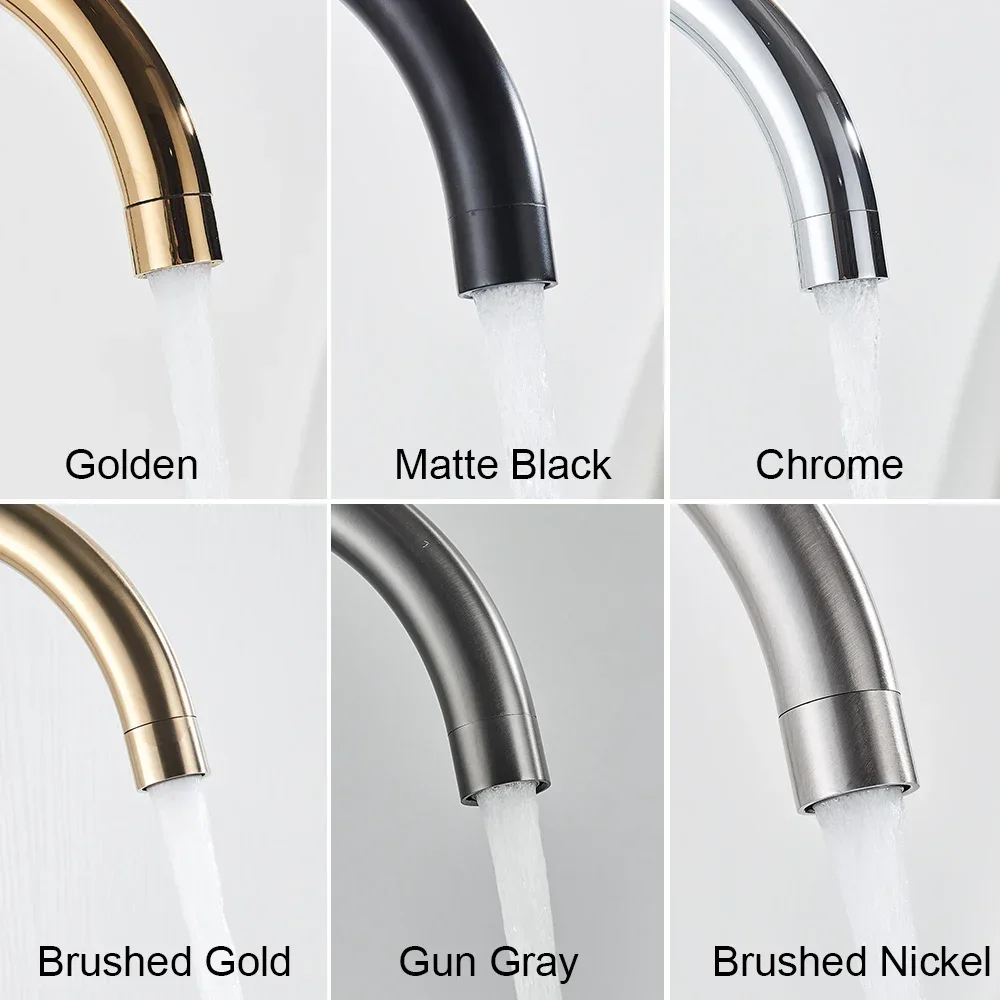 Матовый черный напольный смеситель для ванны душевой с двойной ручкой отдельно