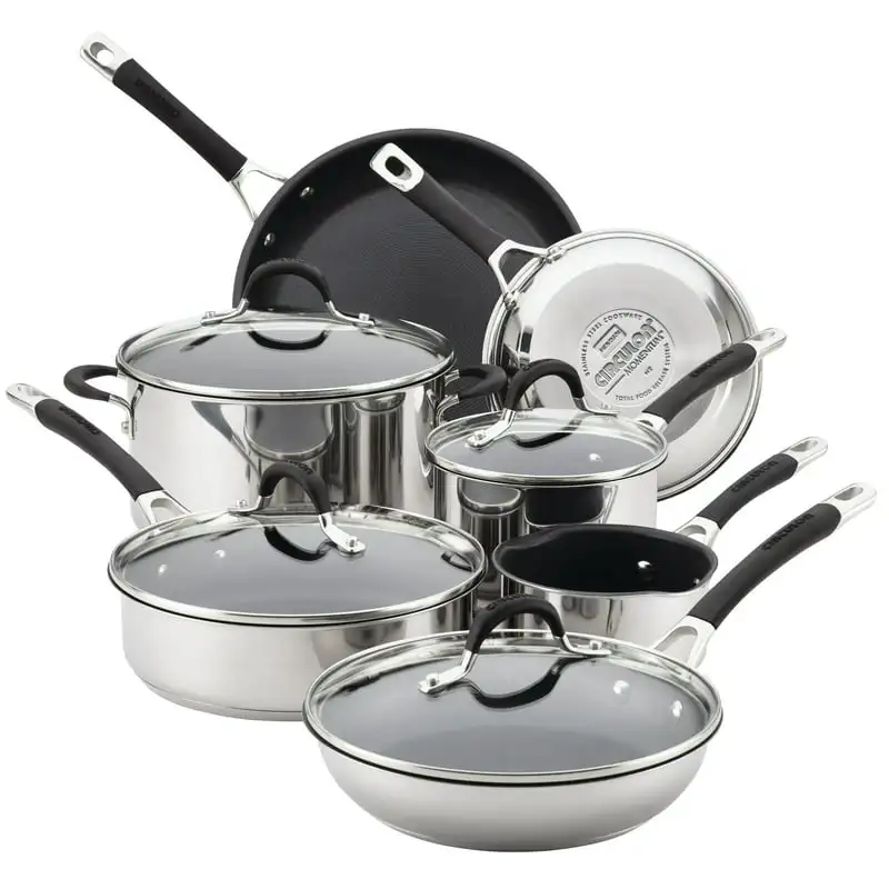 

Piece Momentum Stainless Steel Nonstick Pots and Pans/Cookware Set