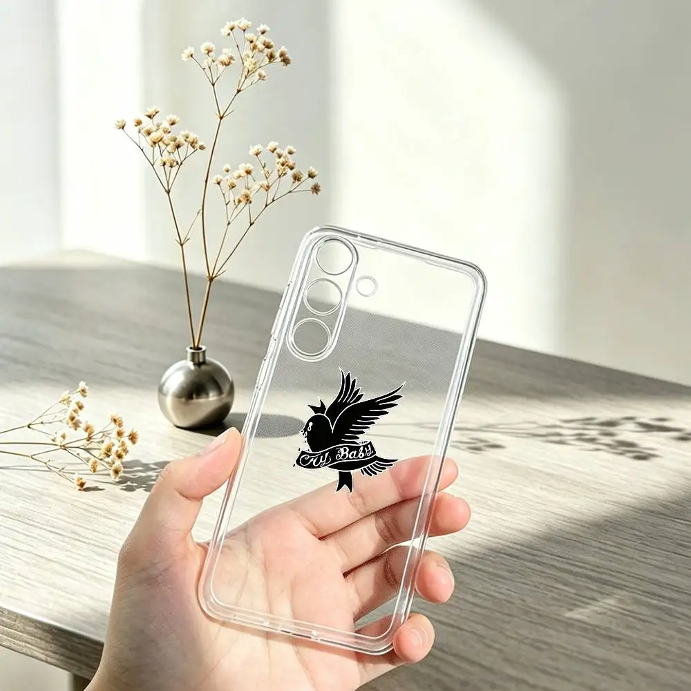 Фото Чехол для телефона с логотипом Rapper Lil Peep Tribute для Samsung A10,12,20,21S,30,31,40,50,51,52,70,71, прозрачный чехол №3