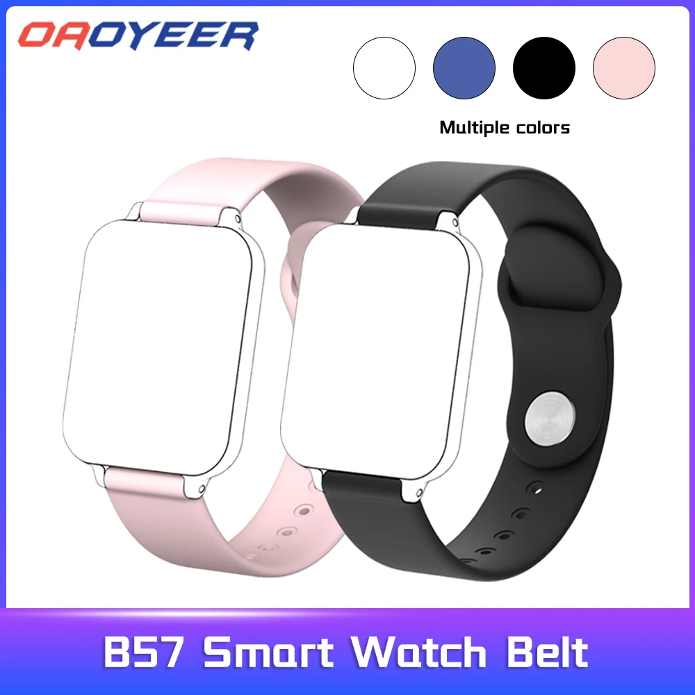 

Ремешок для смарт часов B57 Женский, мягкий, силиконовый, водонепроницаемый, защищает от пота, для занятий спортом