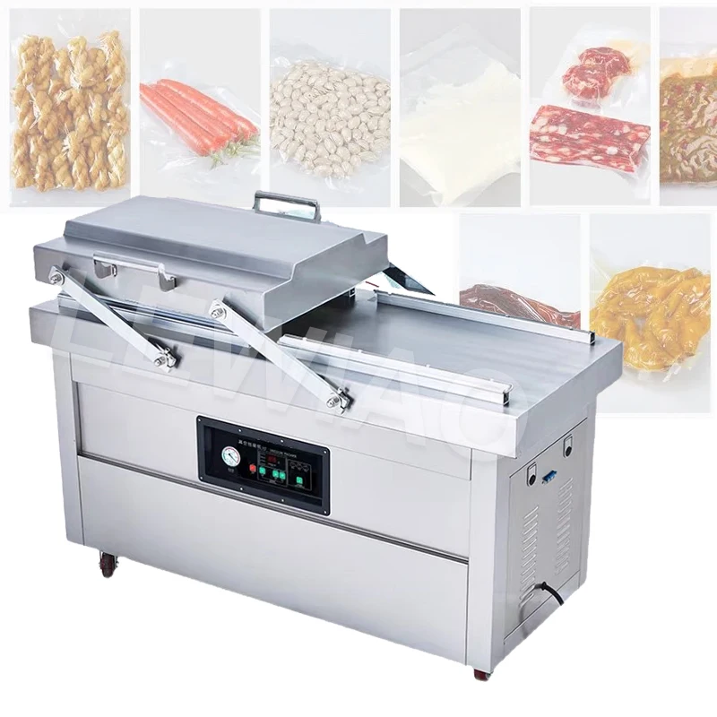 

Commercial Automatic Shrimp Fish Meat Fruit Food Vacuum Sealer Packing Machine