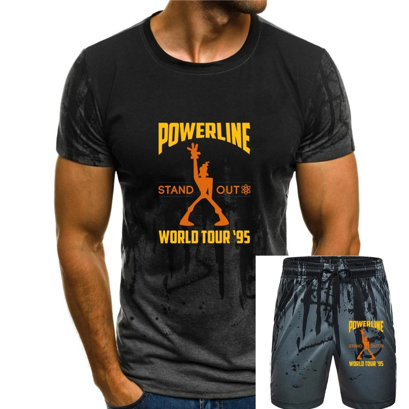 

Powerline выделяющийся во всем мире Тур 95 футболка goofy фильм powerline выделяется во всем мире Тур 95 группа