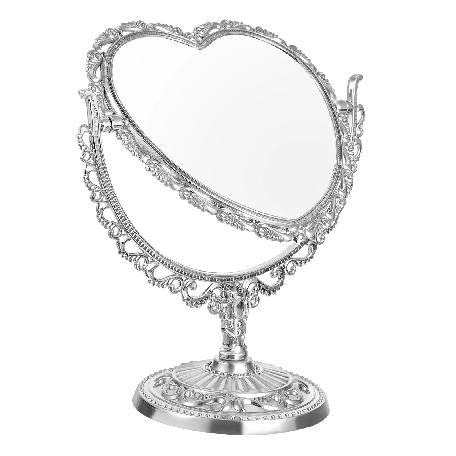 

Small Mirror Double Side Vanity Travel Portable Dresser Compact Plastic Cosmetics Gold Mirrors