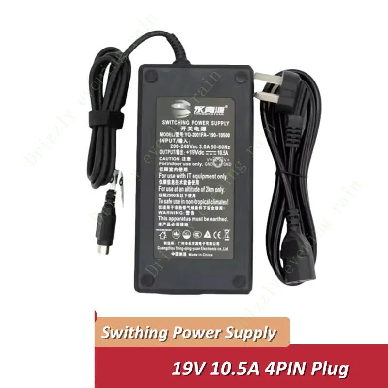Yongqingyuan YQ-2001FA-190-10500 19 В 10 5 А 200 Вт 4-контактный (DIN) адаптер для ноутбука зарядное
