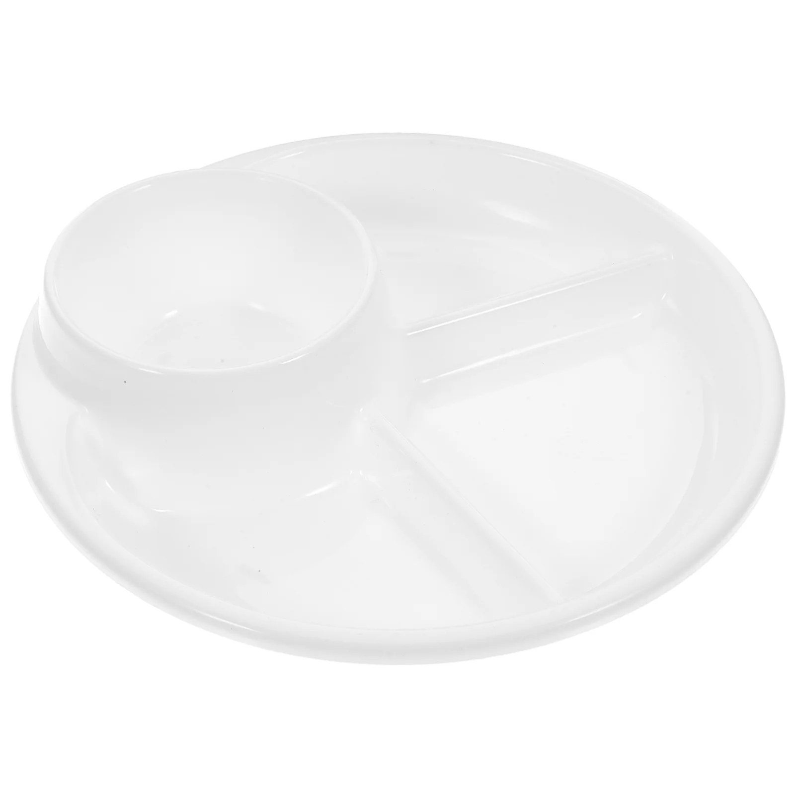 

Compartment Plate Plastic Grid Home Breakfast Food Divided Dish Kids Plates Quantitative Display Lunch