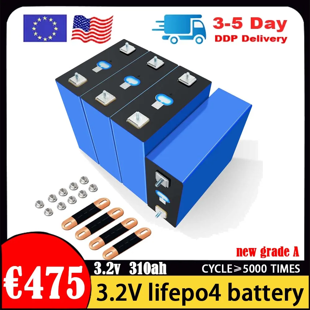 EVE 3.2V 280ah 310AH 320ah Lifepo4 Батарейный блок Grade A Литий Железо Фосфатные Элементы Для DIY Солнечные RV 48V Перезаряжаемые Батареи EVE 3.2V 280ah 310AH 320ah Lifepo4 Батарейный блок Grade A Литий Железо Фосфатные Элементы Для DIY Солнечные RV 48V Перезаряжаемые Батареи