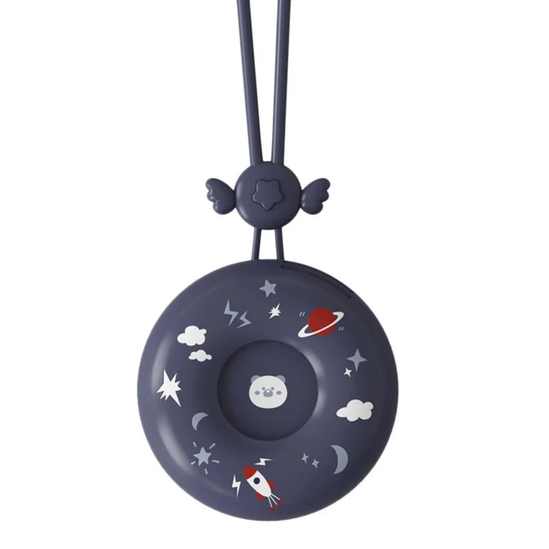 

Donut Hanging Neck Fan, Hand-Held for Outdoor Sports for Travel and Reading