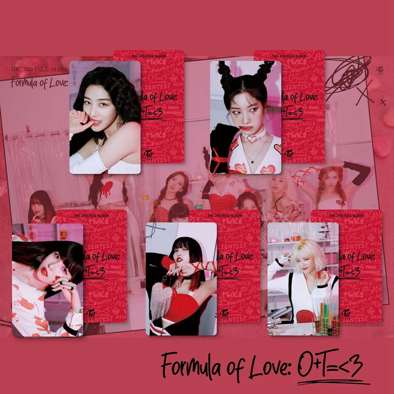 Kpop-set de 9 unids/set, dos veces, nuevo álbum, tarjeta Lomo de amor, autohecho, HD, impreso, Momo Mina, SANA, para colección de Fans