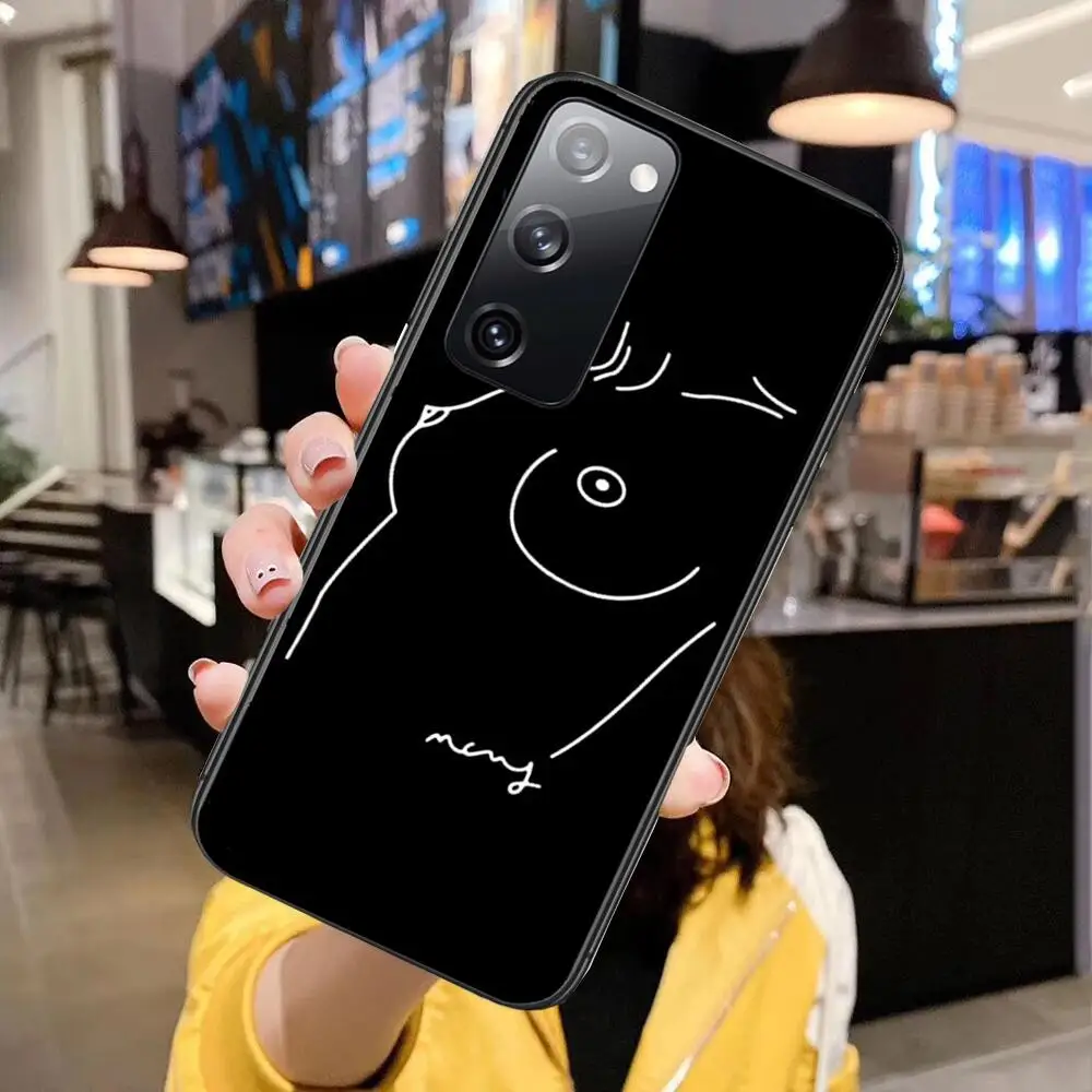 

Abstract Art of Human Body Line for Samsung Galaxy S30 S21 Fe S20 S7 S5 S8 Plus S9 S10 S10e S21 Ultra Note 10 Lite Phone Case