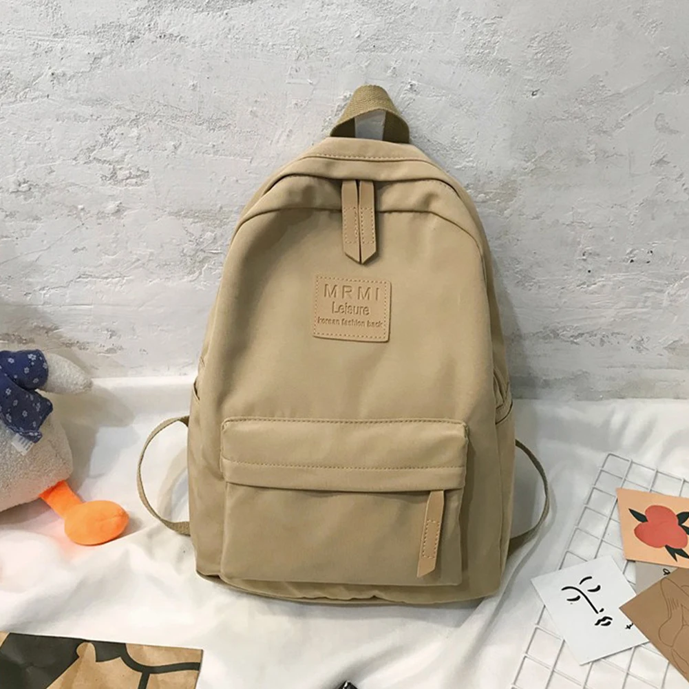 

Повседневный нейлоновый рюкзак, дорожный рюкзак, Однотонный женский рюкзак, школьные ранцы для студентов, рюкзак для ноутбука, сумки для книг для девочек-подростков