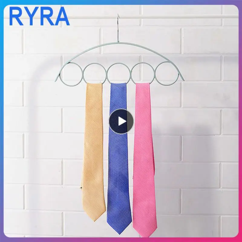 

Circle Creative Hanger Bend At Will Belt Hanger Five Ring Design Prevent Rust Store As You Like 5 Ring Scarf Rack Blue