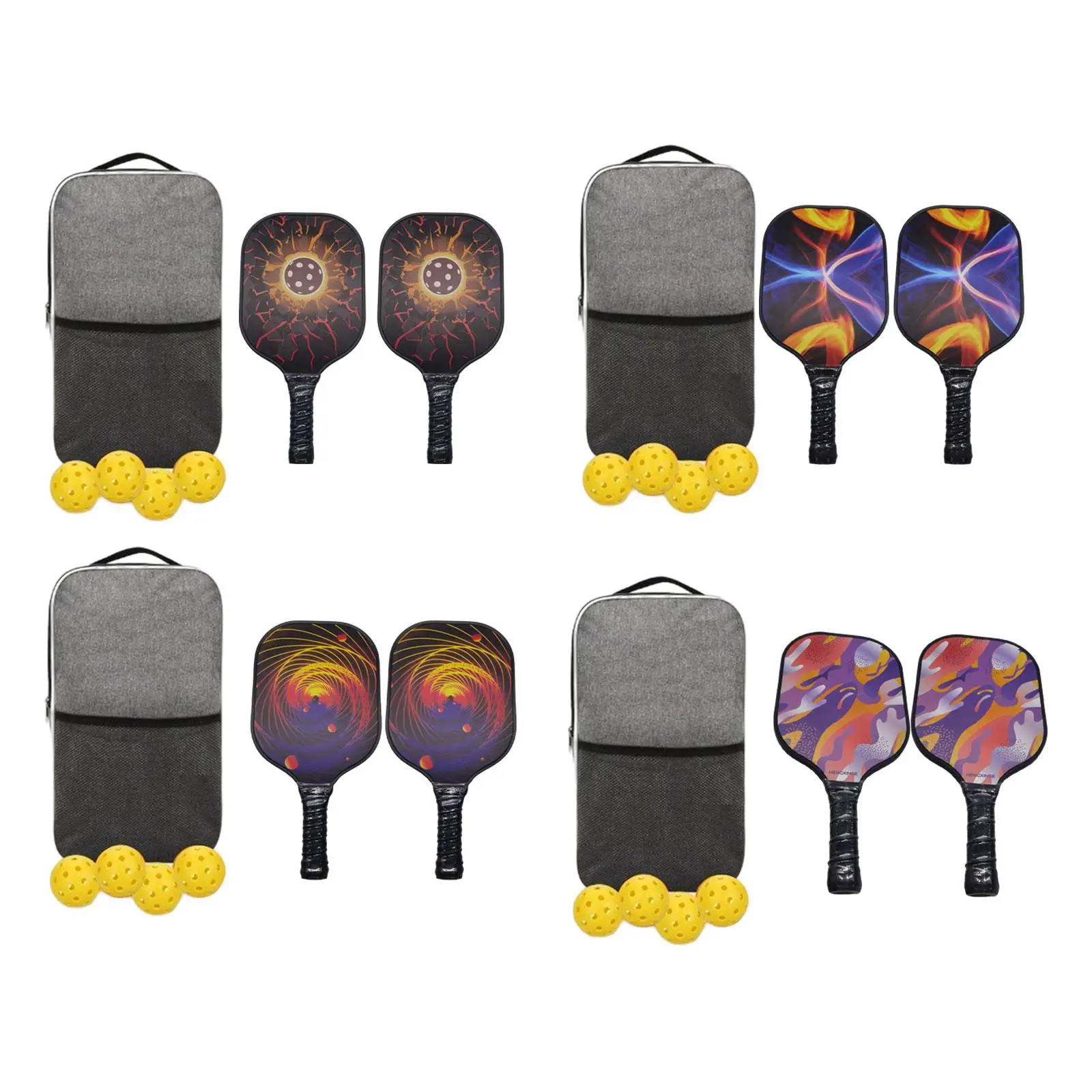 

Pickleball Paddle Set Pickleballs Balls Pickleball Rackets for Adults Kids