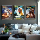 Плакат Назад в будущее, Классическая Картина на холсте, настенный художественный принт, современные фотообои для декора гостиной