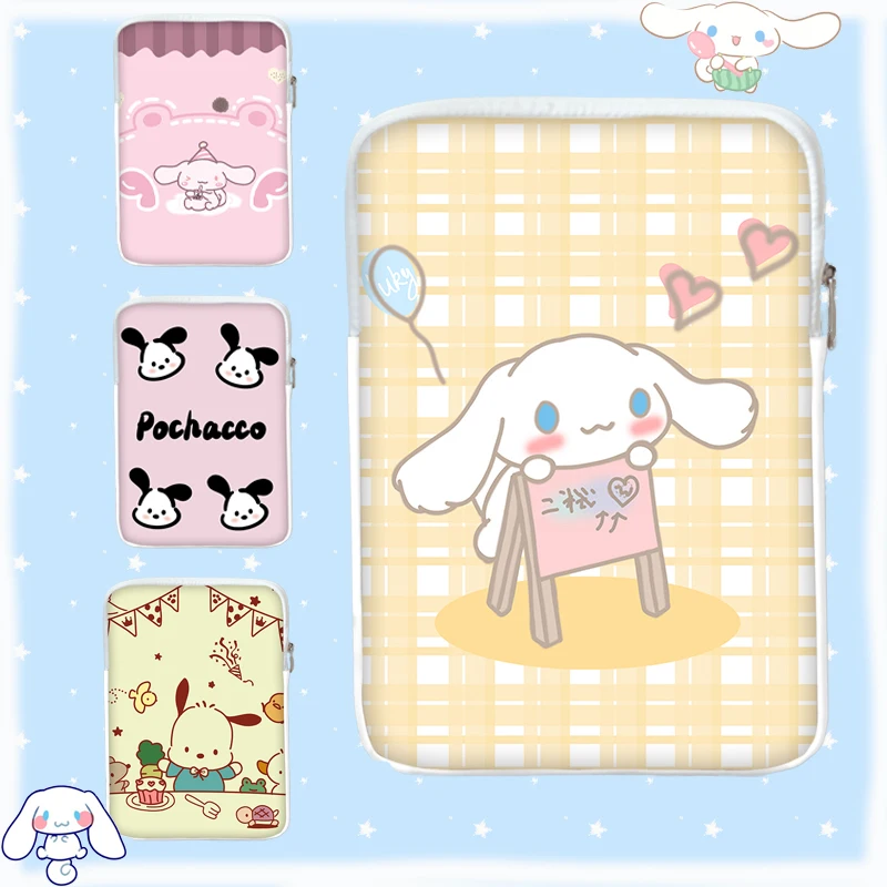 

Sanrio Hello Kitty My Melody Cinnamoroll Tablet Bag Cinnamoroll iPad Pro Mini Air Cartoon Soft Shockproof Protective Pouch