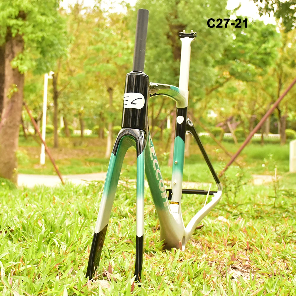 CECCOTTI-Карбоновая рама шоссейного велосипеда дисковый тормоз макс. 700 x 30C полный