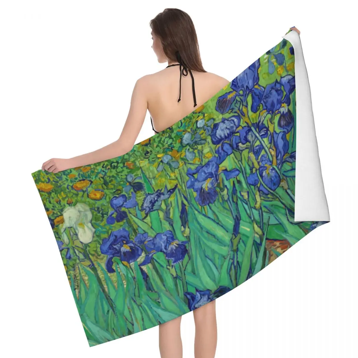 

Пляжное полотенце из микрофибры, с принтом цветов