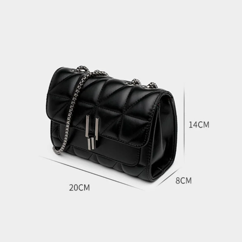 Women's Luxury PU Leather Chain Handbags Shoulder Female Bag женский Retro Casual Fashion Messenger Bags for Women Mujer Mochila