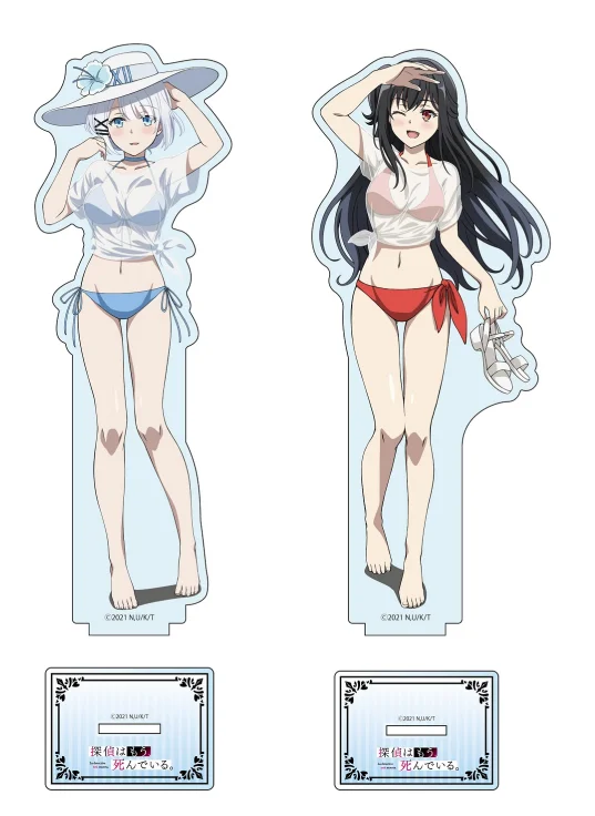 

Anime The Detective is Already Dead Siesta Natsunagi Nagisa Summer Swimsuit Acrylic Stand Figure Model Plate Display Decor Gift