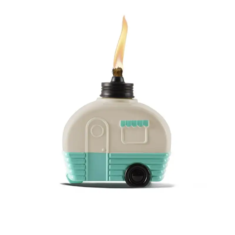 

Glass 5.85 inch Tall Camper Tabletop Torch White and Turquoise Glass straws Acrylic champagne flutes чашка Water bottles Dr