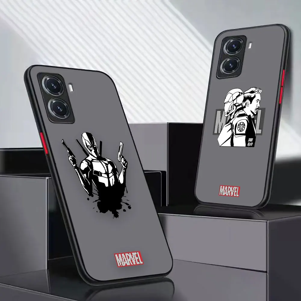 

Matte Case Funda For VIVO Y93 91C 91 85 77 76S 76 75 72 5G 71 70S 67 53 52S 51 50 35 22S 2020 Case Marvel's Deadpool Spider-Man
