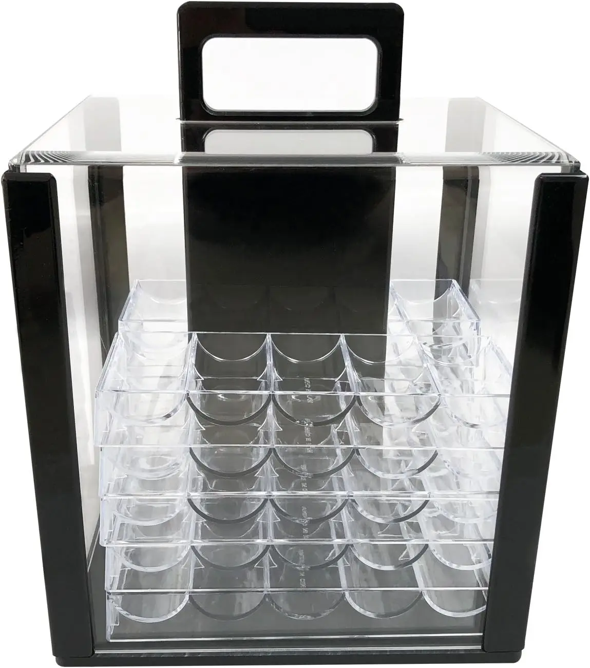 

Yuanhe 1000 Chip Clear Acrylic Chip Carrier-Includes 10 Chip Racks